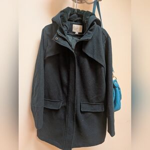 Women's Black Wool Coat